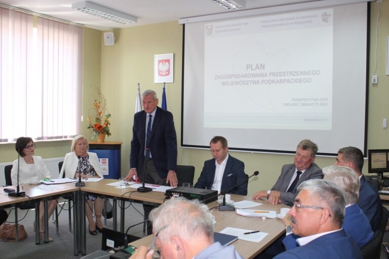 Spotkanie w sprawie Planu Zagospodarowania Przestrzennego Województwa Podkarpackiego
