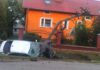 Nietrzeźwy kierowca złamał słup energetyczny