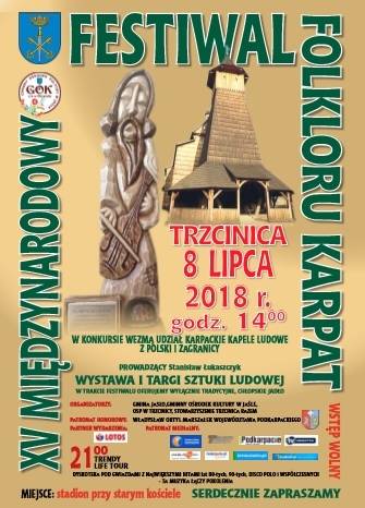 XV Miedzynarodowego Festiwalu Folkloru Karpat Trzcinica 2018