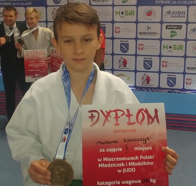 Mateusz Kluszczyk Mistrzem Polski młodzików w Judo