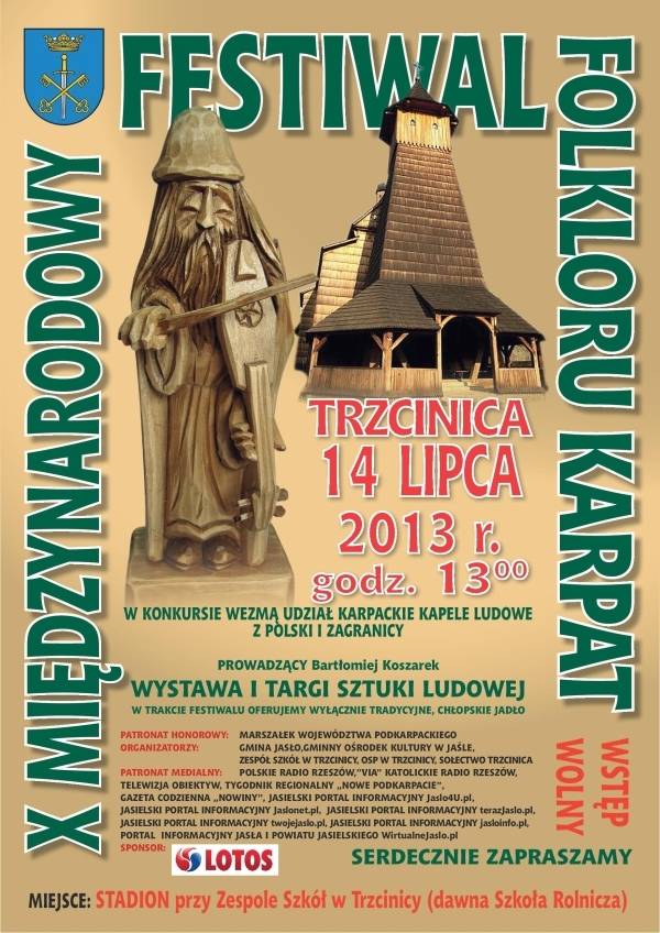 X Międzynarodowy Festiwal Folkloru Karpat Trzcinica 2013