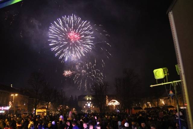 Jasło powitało Nowy Rok fajerwerkami