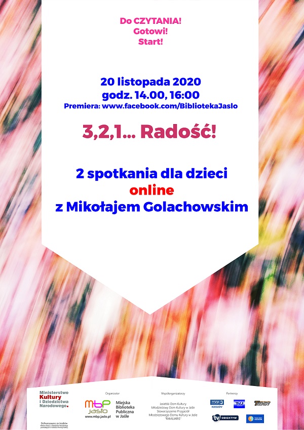 3,2,1… Radość! Spotkania z Mikołajem Golachowskim online