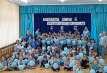 Przedszkole Miejskie nr 9 w Jaśle ,,świeciło na niebiesko”