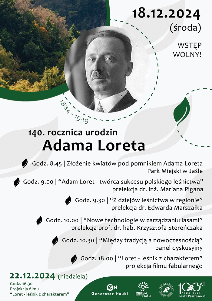 140 lat temu na świat przyszedł Adam Loret – architekt polskiego leśnictwa