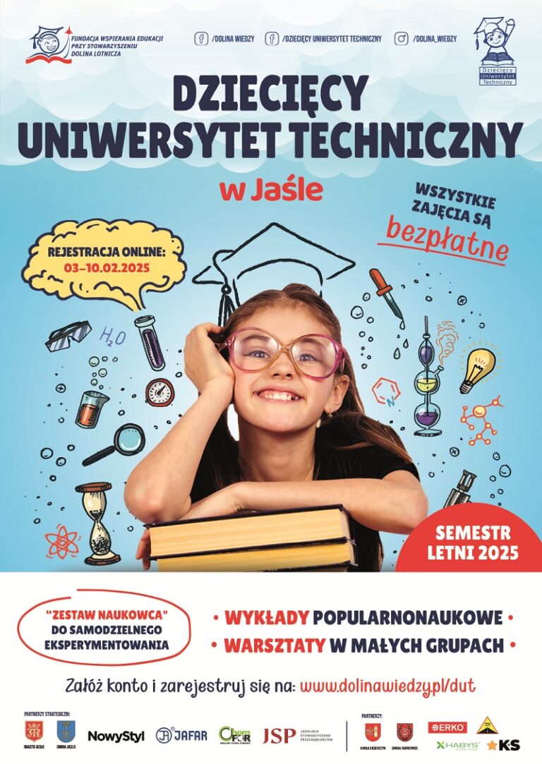 Dotknij, odkryj, zrozum! – Rusza rekrutacja na semestr letni DUT w Jaśle