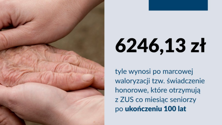 ZUS: Więcej 100-latków. Dla wszystkich taka sama kwota