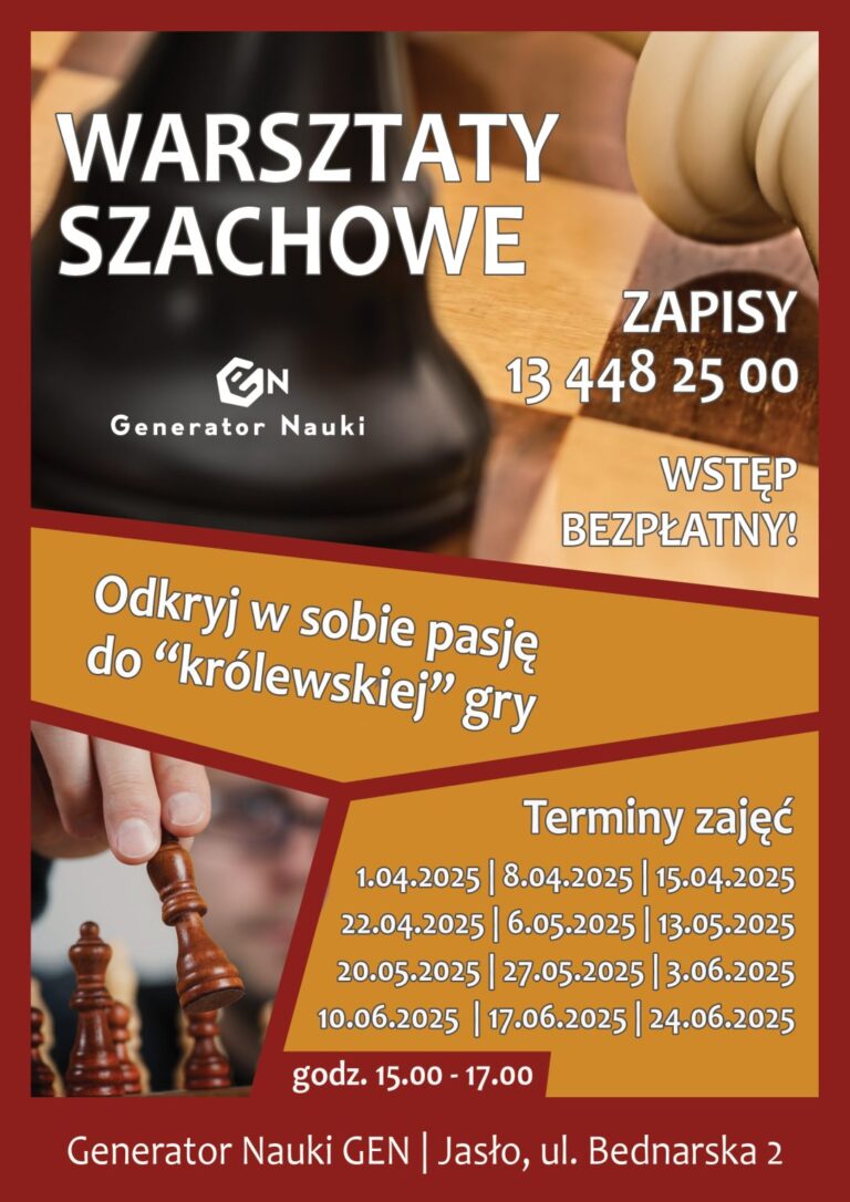 Bezpłatne warsztaty szachowe wracają do GEN-u!