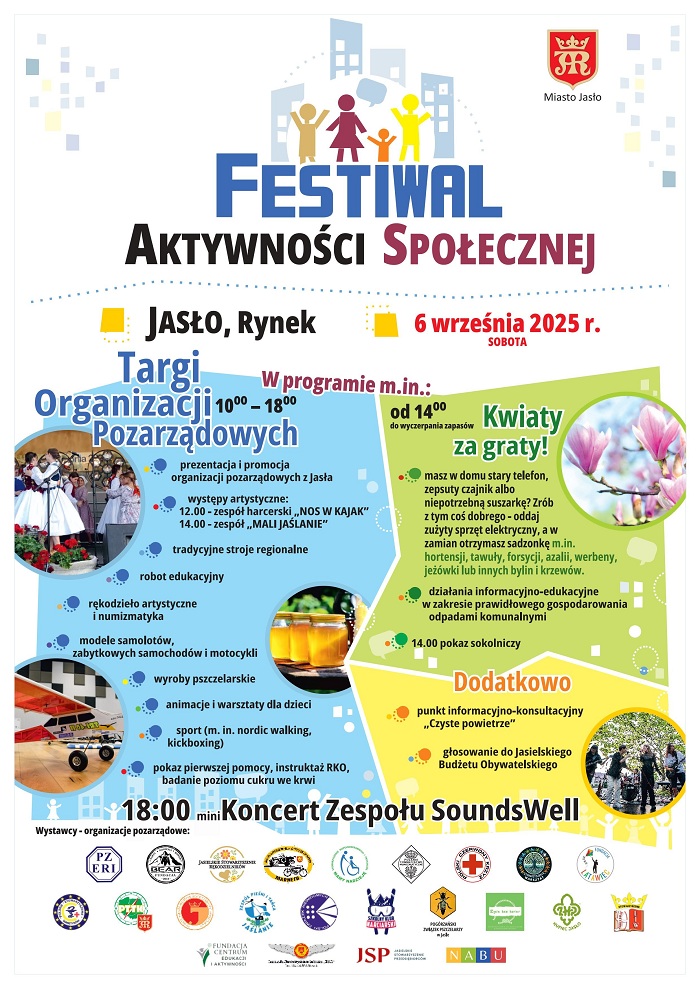Festiwal Aktywności Społecznej w Jaśle już w sobotę