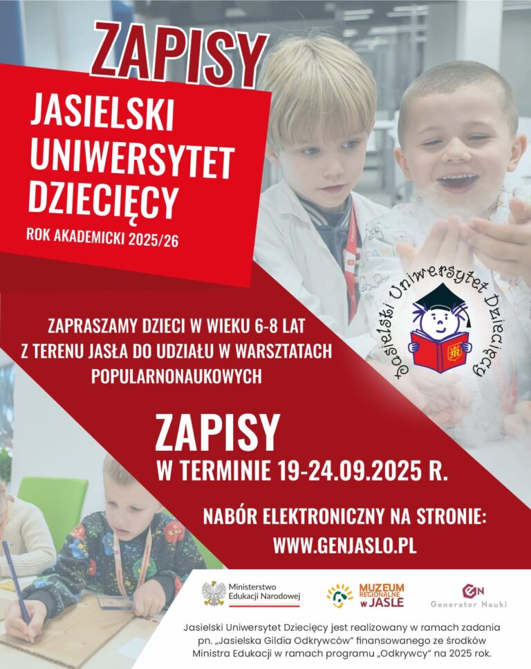 Rusza rekrutacja na Jasielski Uniwersytet Dziecięcy