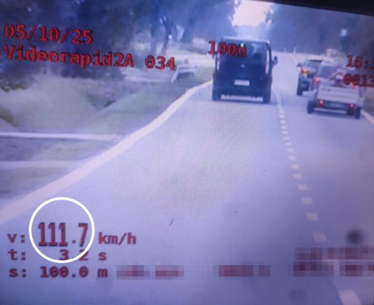 Dwukrotnie jechał z prędkością 111 km/h
