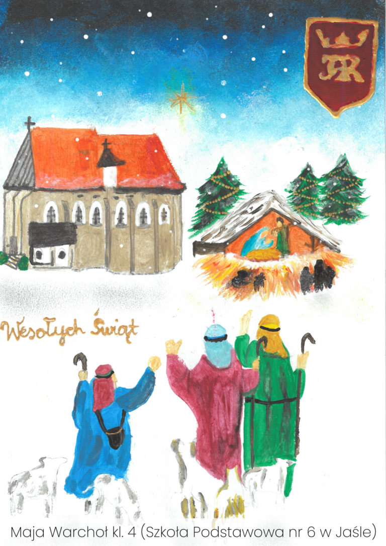 Kartka Bożonarodzeniowa Miasta Jasła 2025 wybrana