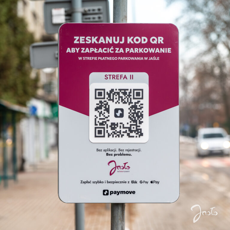 Zapłać za parkowanie skanując kod QR