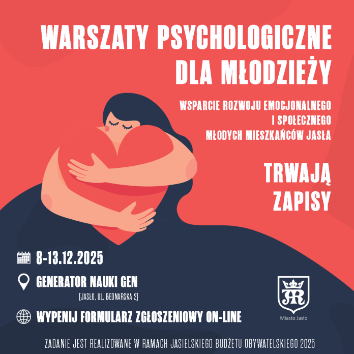 Trwają zapisy on-line na bezpłatne warsztaty psychologiczne dla młodzieży