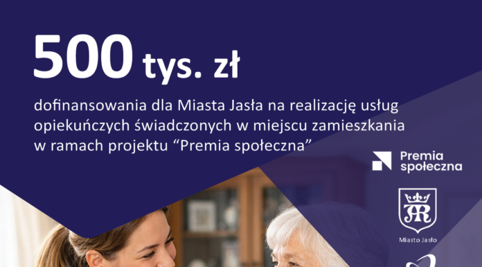 Pół miliona złotych dla Miasta Jasła na dofinansowanie usług opiekuńczych