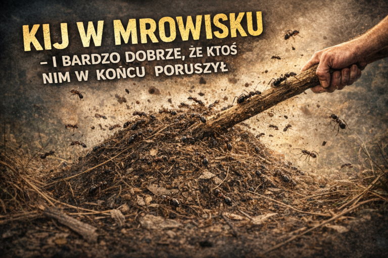 Kij w mrowisku – i bardzo dobrze, że ktoś nim w końcu poruszył