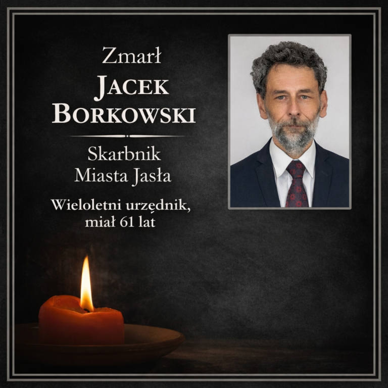 Nie żyje Jacek Borkowski. Wieloletni skarbnik miasta Jasła,  miał 61 lat