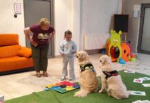 Cztery łapy, setki uśmiechów – dogoterapia w jasielskiej bibliotece