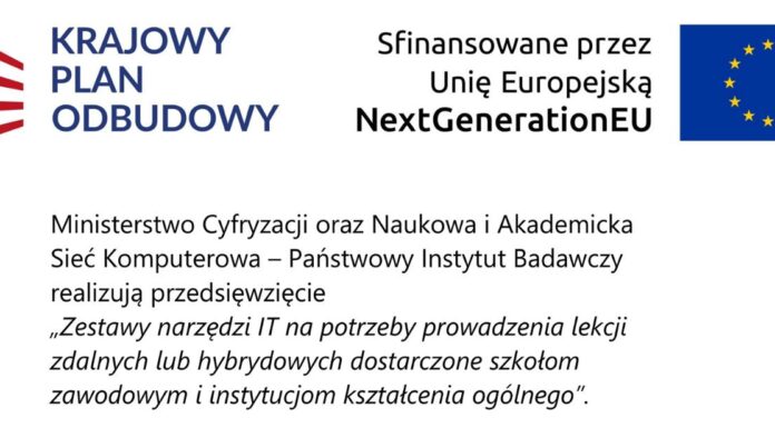 W ramach Krajowego Planu Odbudowy do szkół trafiły zestawy do nauki zdalnej