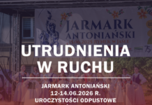 Czasowe utrudnienia w ruchu podczas Jarmarku Antoniańskiego