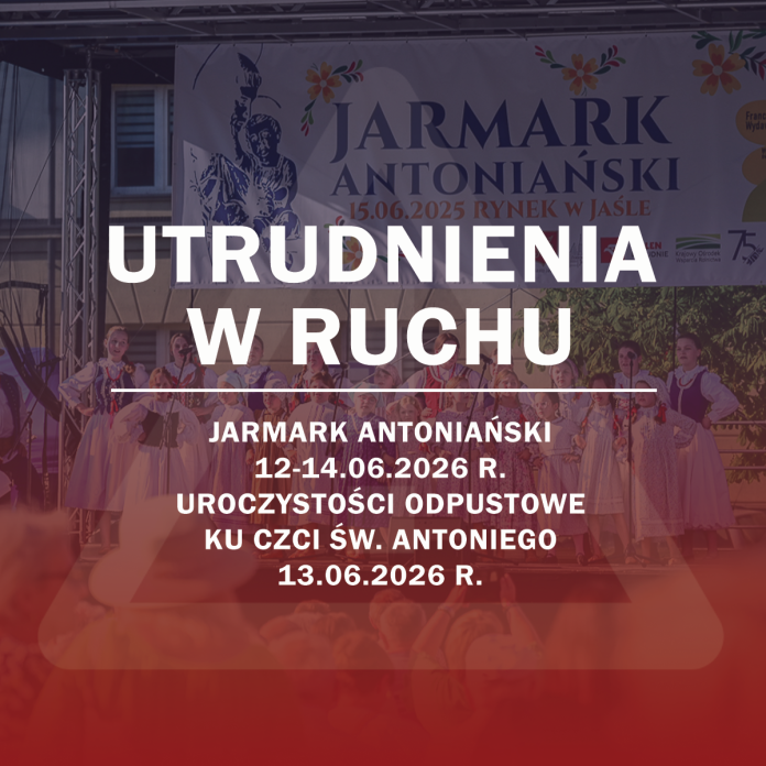 Czasowe utrudnienia w ruchu podczas Jarmarku Antoniańskiego