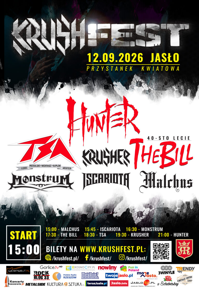 Festiwal muzyczny KRUSHFEST – 12 września w Jaśle