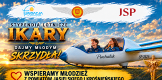 STYPENDIA LOTNICZE IKARY – DAJMY MŁODYM SKRZYDŁA!