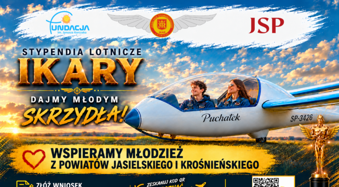STYPENDIA LOTNICZE IKARY – DAJMY MŁODYM SKRZYDŁA!