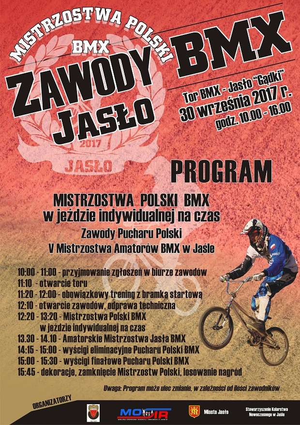 Zawody BMX Jasło 2017 progrm